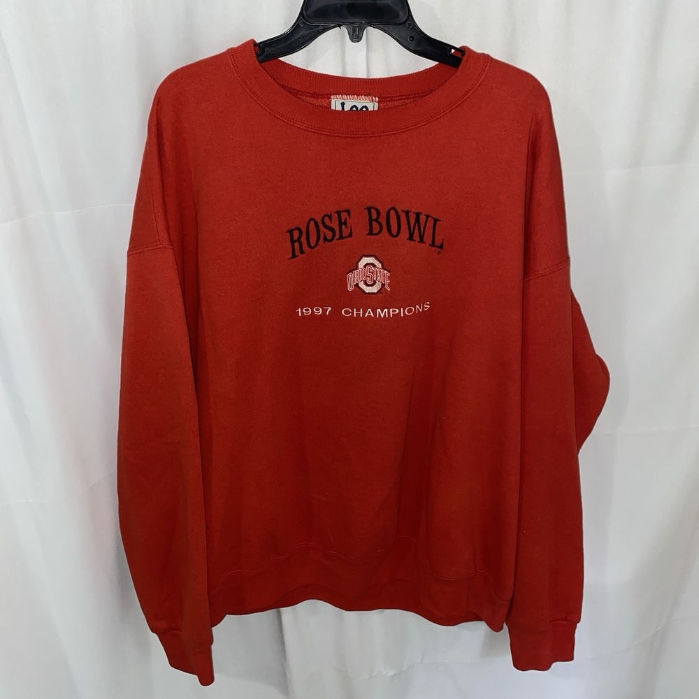 Vintage Ohio State Buckeyes 1997 Rose Bowl Champions Sweatshirt XL Lee Sport USA